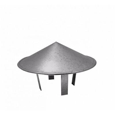 Chapéu Chinês Galvanizado Para Dutos 180 Mm Diâmetro Topo De Chaminé