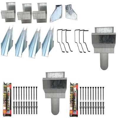 Kit Calha Telhado Beiral 8 Metros Calha Galvanizada