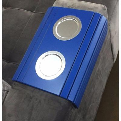 Esteira Bandeja Braço de Sofá Azul Bic Porta Copos
