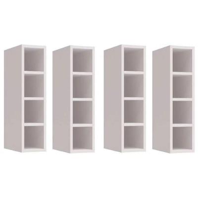 Garrafeiro Adega Nicho Mdf Bp Porta Garrafas Branco