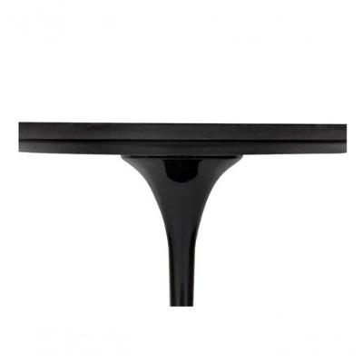 Mesa De Jantar Saarinen Oval 190X120 Cm Laqueada Preto
