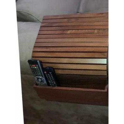 Esteira Bandeja Porta Controle para Braço de Sofá Madeira