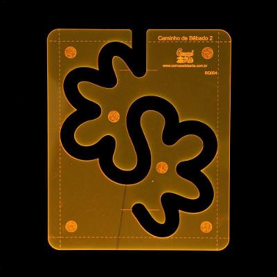 Régua para Quilting Caminha de Bêbado M Rq004