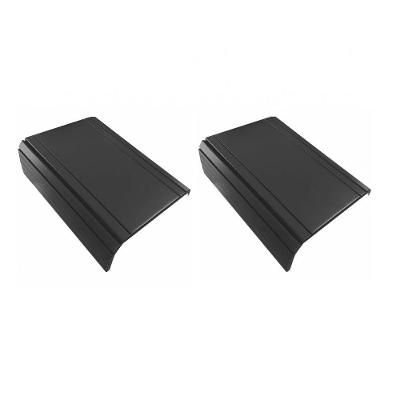 Esteira Reta Flexível para Braço Sofá Kit 2un Preta