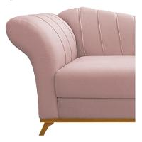 Recamier 185Cm Lado Direito Suede Rosê