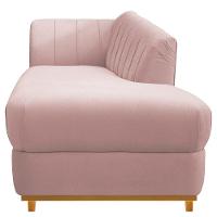 Recamier 185Cm Lado Direito Suede Rosê - 5