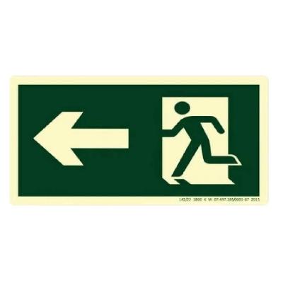 Placa S2 Rota De Fuga A Esquerda