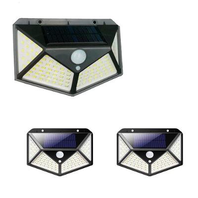 Luminária Energia 3 Unidade Solar 100 Led Presença 3 Funções