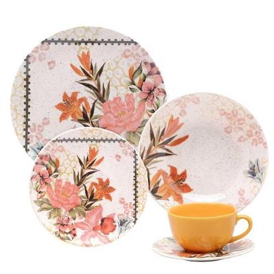 Aparelho De Jantar 30 Peças Buque Tropical Oxford