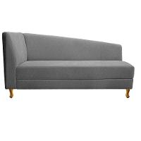 Recamier 185Cm Lado Direito Suede Cinza - 6