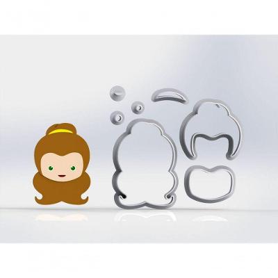 Cortador Bela E A Fera Bela Modular Tamanho 5Cm