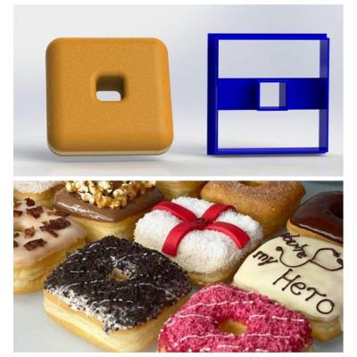 Cortador Donuts Quadrado Tamanho 10 Cm