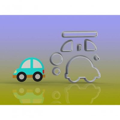 Cortador Brinquedo - Carrinho Modular Tamanho 7 Cm