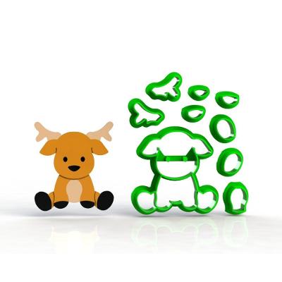 Cortador Natal Alce Corpo Modular 10 Cm