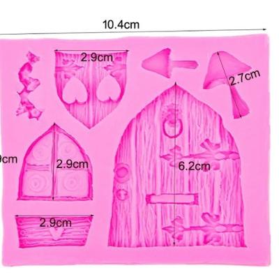 Molde De Silicone Jardim Encantado Porta Janela Confeitaria