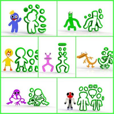 Cortador Kit Roblox Rainbow Friends 7 Modelos Modulares Tamanho 6 Cm