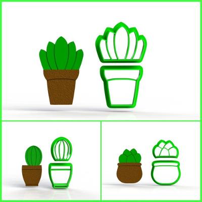 Cortador Kit Vaso De Suculentas Tamanho 4 Cm