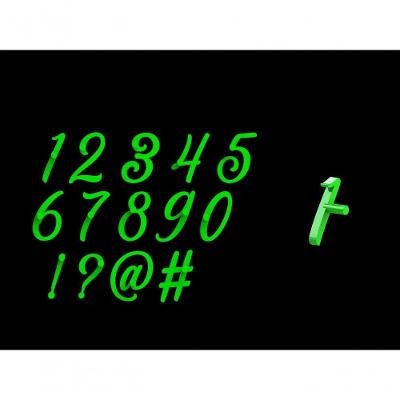 Marcador Números Cursivos Mod 2 Tamanho 2,5 Cm