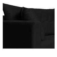 Recamier Azura 140cm Com Almofada Lado Direito Suede Cor Preto - 3