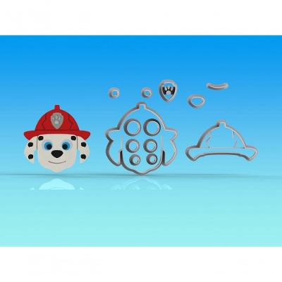 Cortador Patrulha Canina Marshall Modular Tamanho 6 Cm