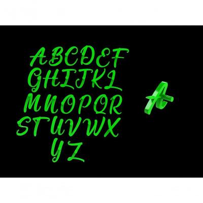 Marcador Alfabeto Letras Cursivas Mod 2 1,5 Cm