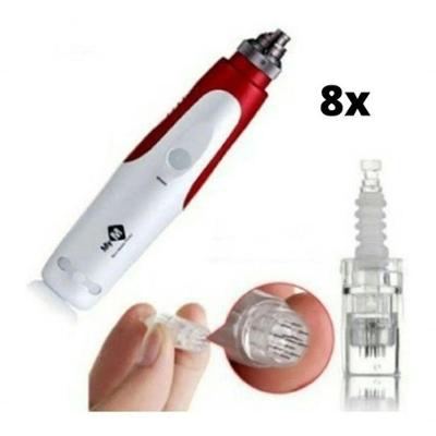 Dr Pen Kit 8 Cartuchos Derma Agulhas Pontas 12 36 42 Caneta