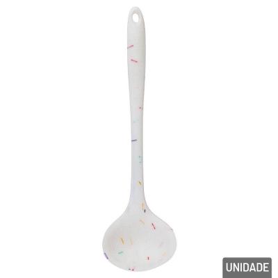 Concha De Silicone E Ferro 23cm Branca - Tudo Em Caixa