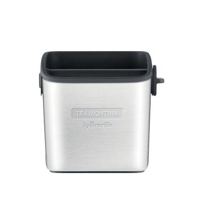 Lixeira para Pó de Café 69085010 0,5L Aço Inox sem Tampa com Barra Batedora Tramontina