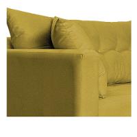 Recamier Azura 140cm Com Almofada Lado Direito Suede Cor Amarelo