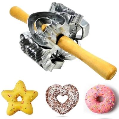 Cortador Donuts Rosquinhas Biscoitos Cookies Rolo Giratorio Manual Profissional