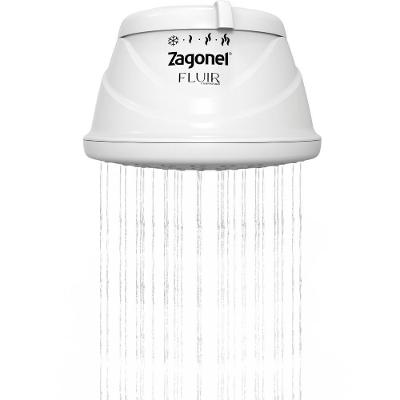 Ducha Fluir com 4 Temperaturas 5500 Watts 110 Volts Branco Drfrat55127br01 Zagonel Ducha Fluir 4