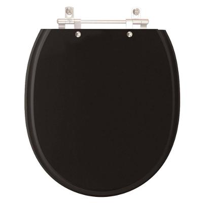 Assento Sanitário Village Ébano preto para Vaso Deca