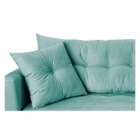 Recamier Azura 160cm Com Almofada   Direito Suede Cor Azul Tiffany - 2
