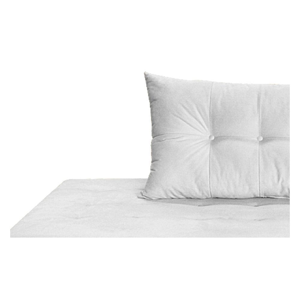 Recamier Azura 140cm Com Almofada Lado Esquerdo Suede Cor Branco - 4