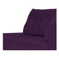 Recamier Azura 140cm Com Almofada Lado Esquerdo Suede Cor Roxo - 3