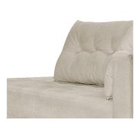 Recamier Azura 140cm Com Almofada Lado Esquerdo Suede Cor Bege - 3
