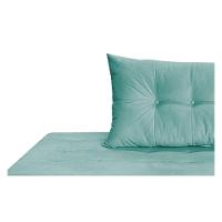 Recamier Azura 140cm Com Almofada Lado Esquerdo Suede Cor Azul Tiffany