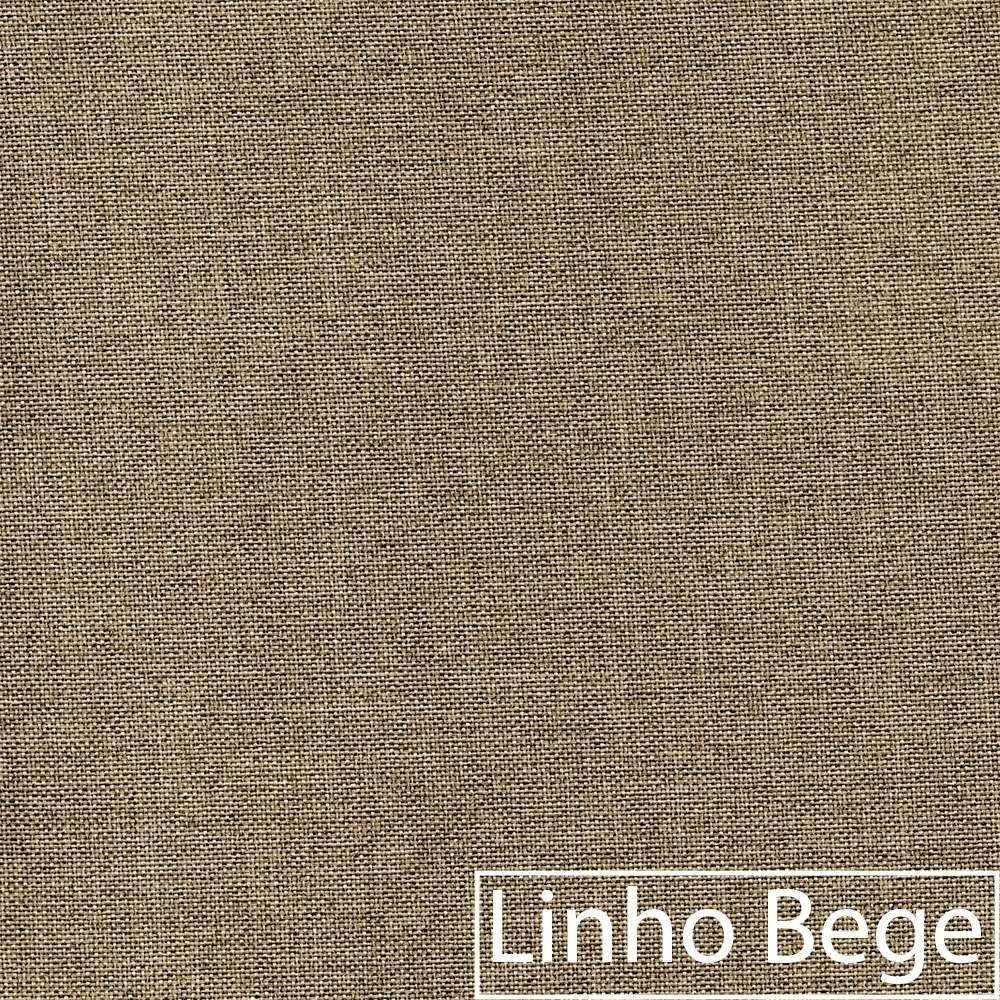 Recamier Azura 140cm Com Almofada Lado Esquerdo Linho Cor Bege - 3