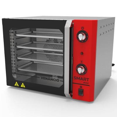 Forno Industrial de Convecção Venâncio Elétrico Convector Smart Basic 55L Vermelho 220V