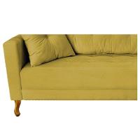 Recamier Azura 185cm Com Almofada Lado Direito Suede Cor Amarelo - 3