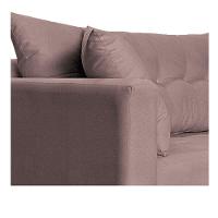 Recamier Azura 185cm Com Almofada Lado Direito Linho Cor Rosê - 2