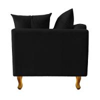 Recamier Azura 160cm Com Almofada Lado Esquerdo Suede Cor Preto - 8