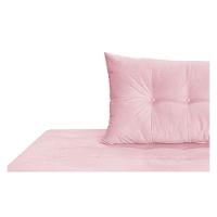 Recamier Azura 160cm Com Almofada Lado Esquerdo Suede Cor Rosa Bebê - 2