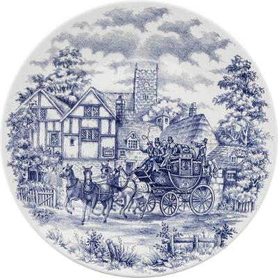 Kit 12 Pratos Rasos Biona Cena Inglesa Oxford® Cerâmica 26cm