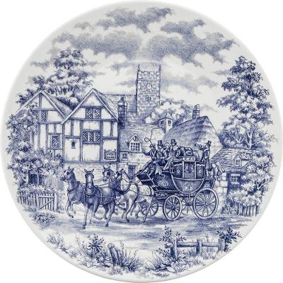 Kit 6 Pratos Rasos Biona Cena Inglesa Oxford Cerâmica 26cm