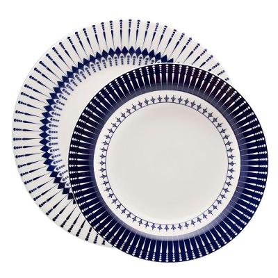 Jogo Pratos Rasos E Fundos 20 Peças Biona Colb Oxford® Cerâmica