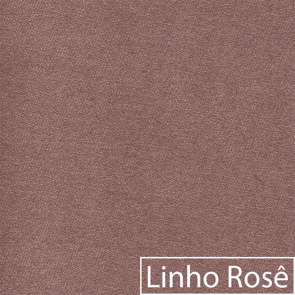 Recamier Azura 185 Cm Com Almofada Lado Esquerdo Linho Cor Rosê - 3