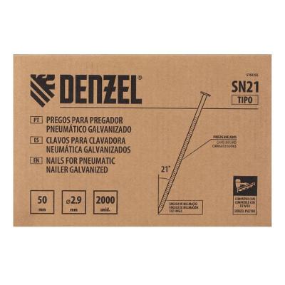 Pregos Galvanizados Para Pregador 50mm X 2.9mm 2000un Denzel