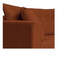 Recamier Azura 160cm Com Almofada Lado Direito Suede Cor Terracota - 6