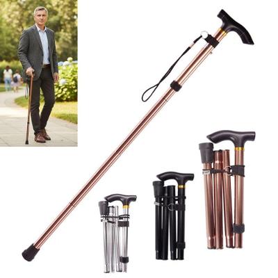 Bengala Metal Bastao Dobravel Apoio Caminhada Regulagem Altura Idoso Deficiente Ponteira Antiderrapante